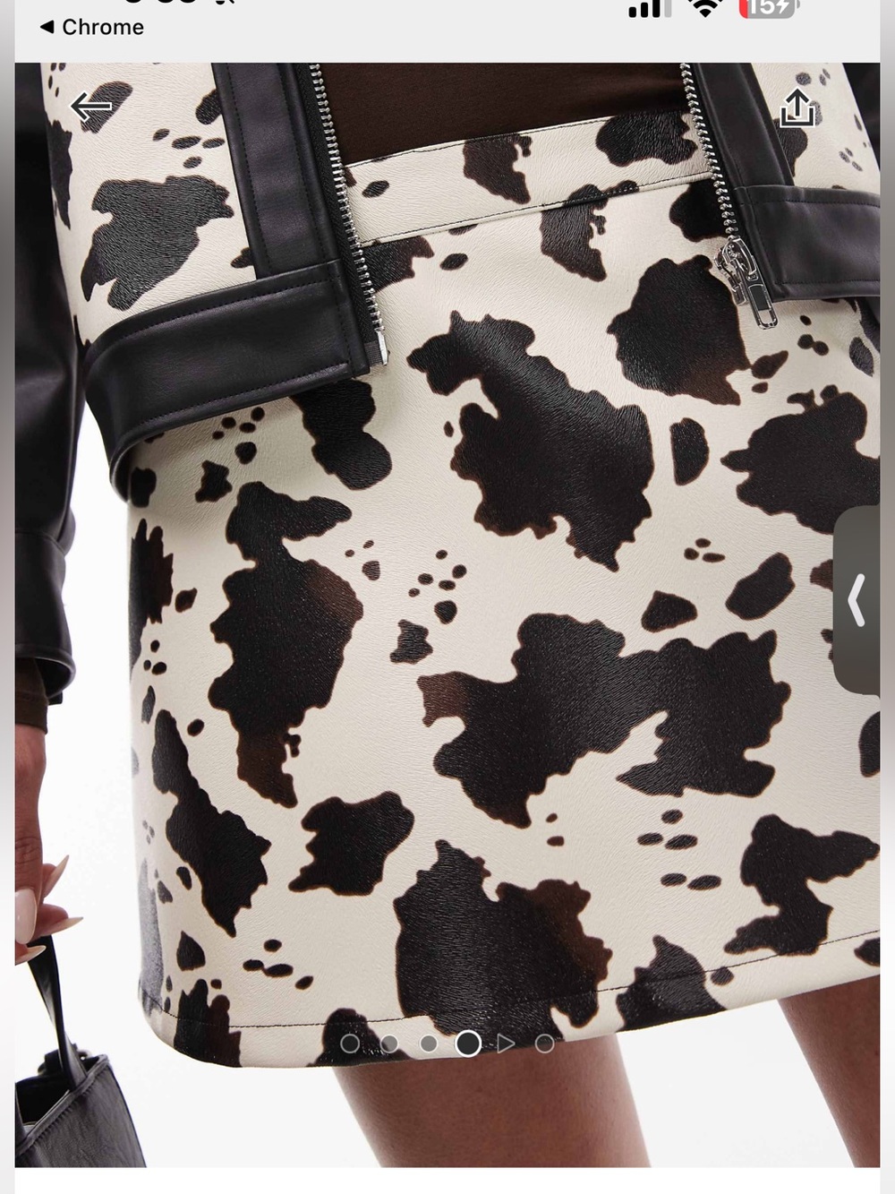 Resume Cowprint Mini skirt (US4/EU36)